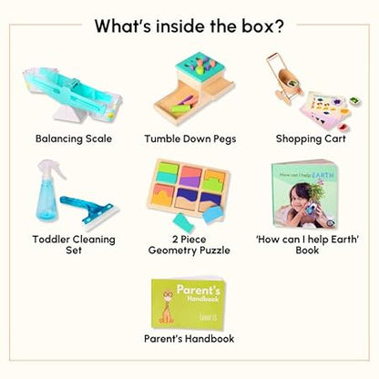 Curious Cub Montessori Learning Wooden Toys Box