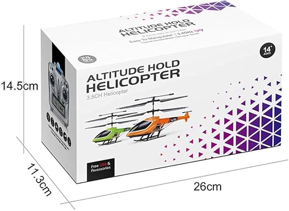 Helicopter Remote Control Aircraft with Gyroscope and Helicopter. Indoor Mini Remote Control Aircraft Suitable for Children and Adults