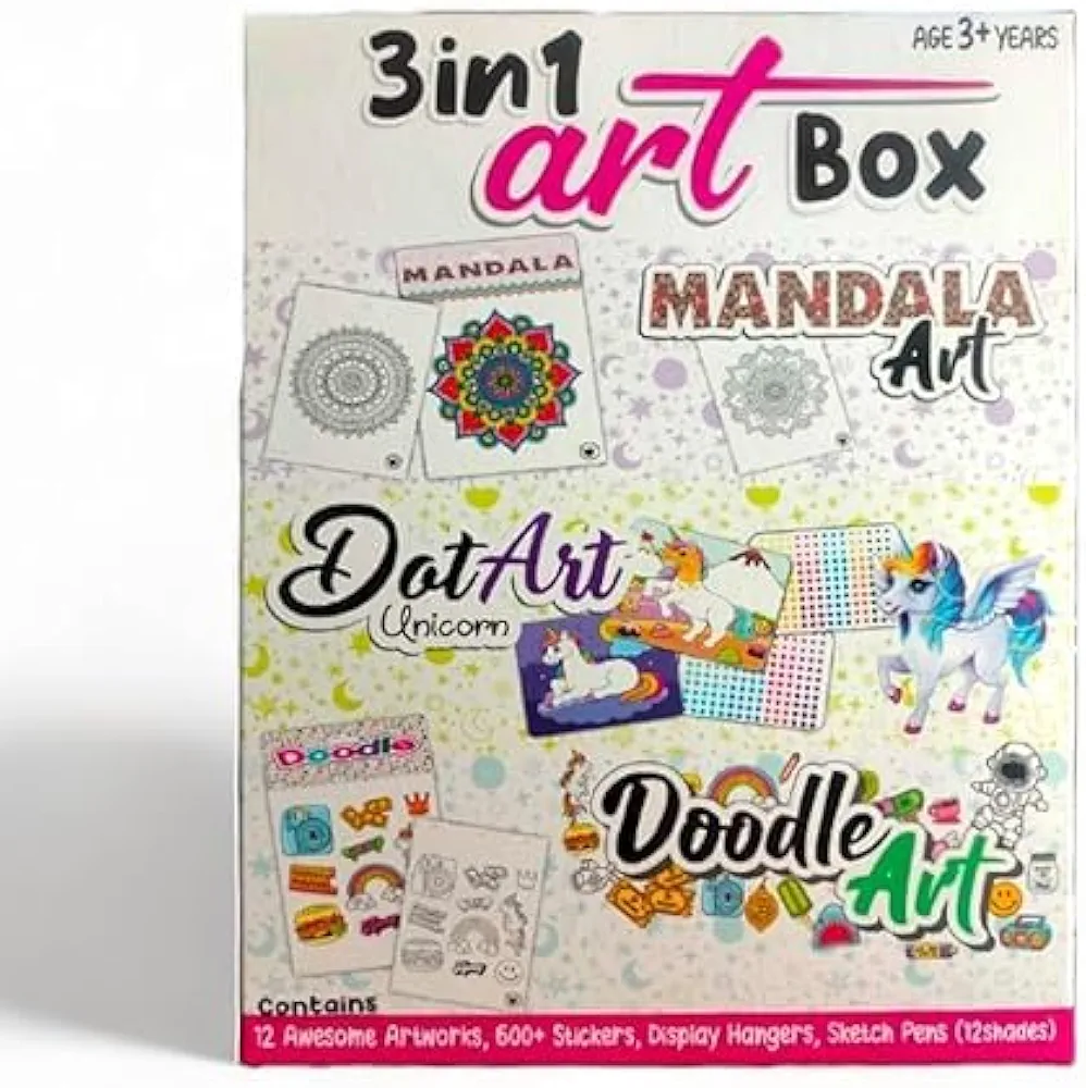 PRATAPSONS 3in1 Art Box for Kids - Mandala Art