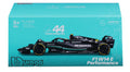 Bburago - 1/43 Scale Model Compatible with Mercedes-AMG Petronas F1 W14# 44 Compatible with Lewis Hamilton 2023 (Black)