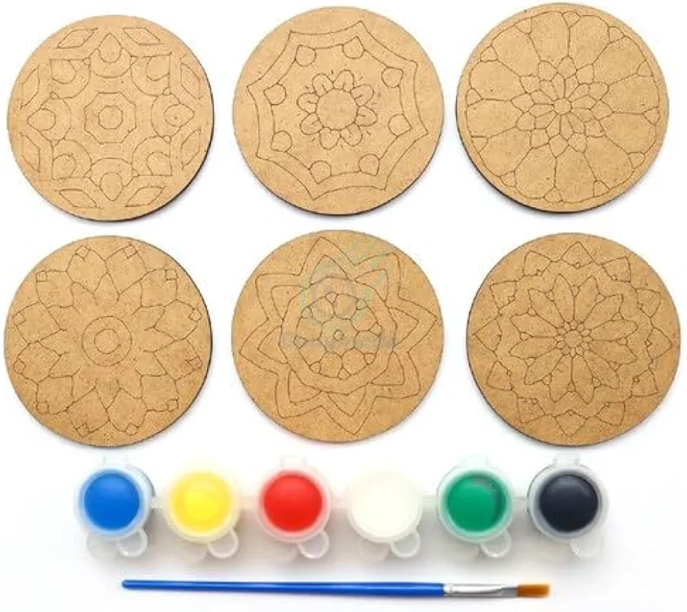 NEO9 Wood Kraft Mandala Art Kit