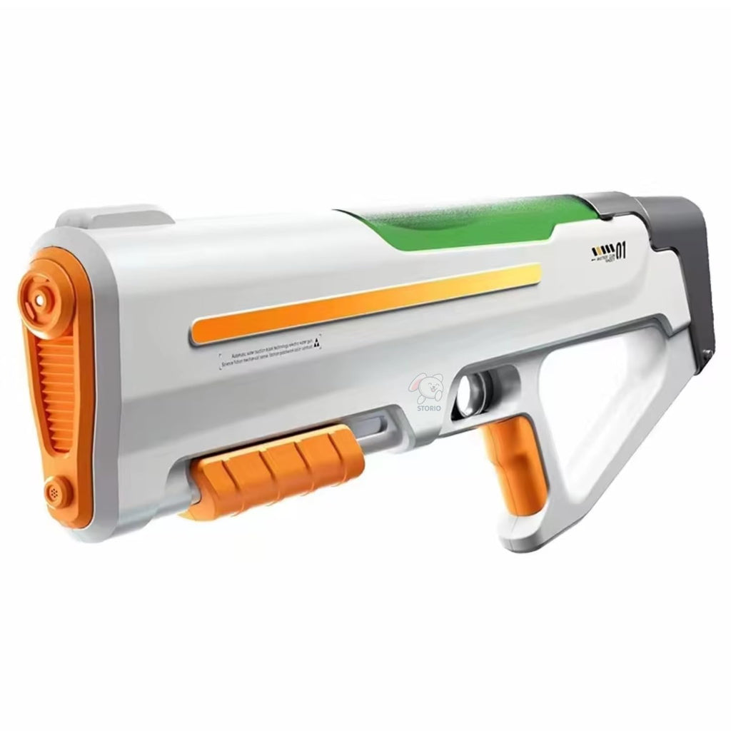 Electric Automatic Big Powerful Holi Pichkari Water Gun Toy for Kids with Luminous Light | 600ML Inbuilt Storage | Upto 30Ft Range |High Pressure Mechanism