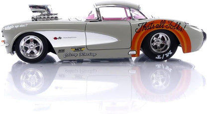 Jada Looney Tunes 1:24 1957 Chevrolet Corvette Die-cast Car & 2.75" Bugs Bunny Figure