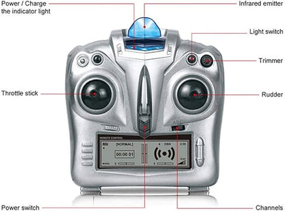 Helicopter Remote Control Aircraft with Gyroscope and Helicopter. Indoor Mini Remote Control Aircraft Suitable for Children and Adults