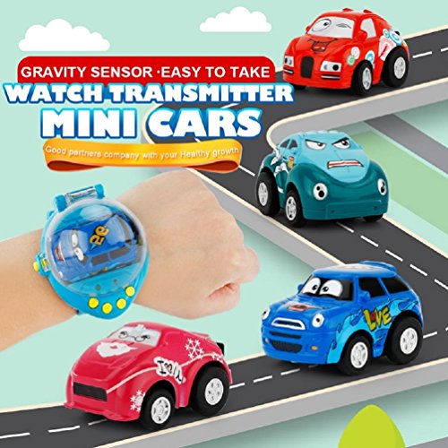 New Gravity Sensor Command RC Car 2.4G,Funny Adjustable Wrist Watch Remote Control Toy Car, Rechargeable and Durable Children Toy Gift