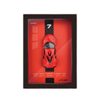 Die Cast Car Frame Wall Art | Wooden Frame with Removable Die-Cast Cars, Lights, Pull-Back Action & Opening Doors | Collectible Display for Car Lovers