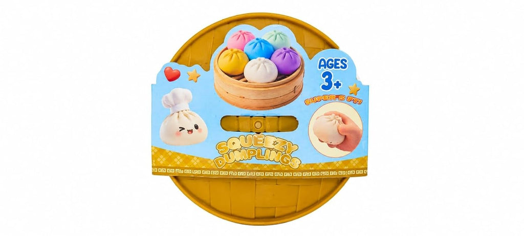 Squeezy Dumplings" Squishy Stress Toys, Typically Featuring Kawaii Faces and Colorful Designs( Pack Of 2 )