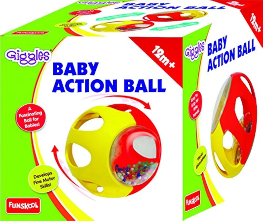 Funskool Giggles  Baby Action Ball, Activity Rattle Ball