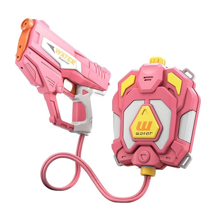 Electric Water Gun, Continuous Fire Water Gun, Super Strong Backpack Type, Large Capacity Tank Type,(1,350 ml), For Children and Adults,Holi, Beach, Pool, River Play {Random 1}