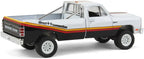 Greenlight- 1:64 Running on Empty Series 16 1981 Dodge Ram D-150 Pickup Truck White with Stripes "Mopar Direct Connection