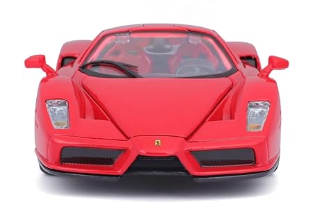 Bburago - 1/24 Scale Model Compatible with Enzo Ferrari 2005 with Acrylic Box (Red)