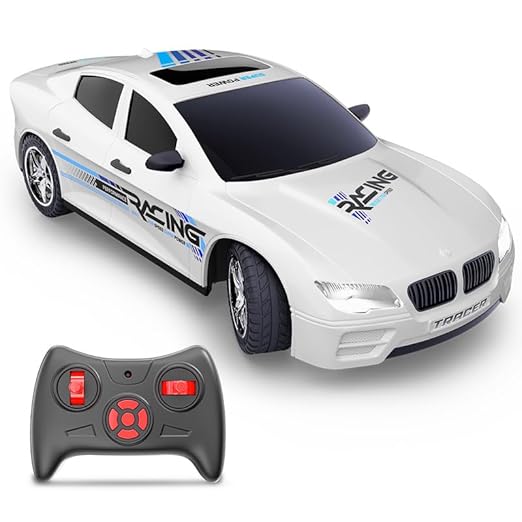 White Mirana Tracer RC car front angle showcasing realistic body design Cocoland Toys