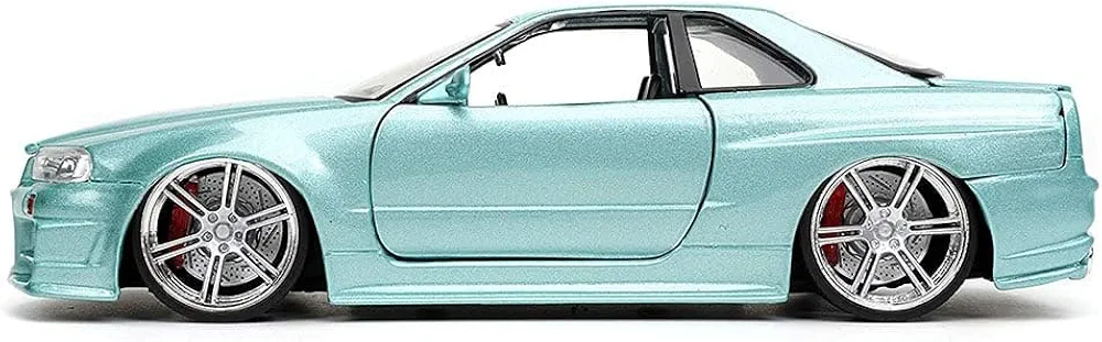 Jada The Fast and The Furious Brians Nissan Skyline GT-R R34 1:24 Die Cast Vehicle