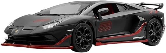 Lamborghini Aventador SVJ 63 Black Supercar Diecast Model Cocoland Toys