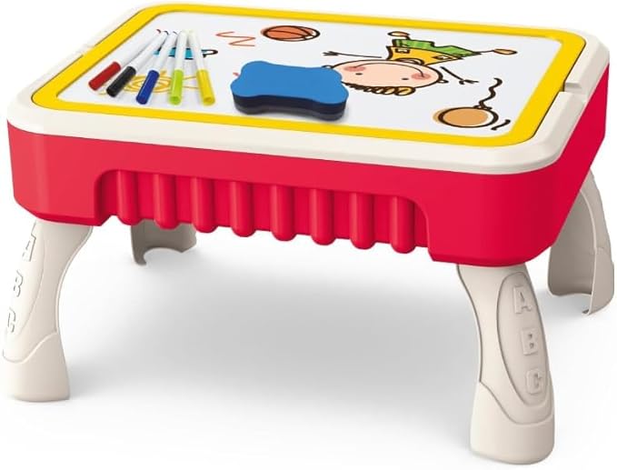 Building Block Toys, Creative Table 2-in-1 Building Block and Drawing Board for Kids