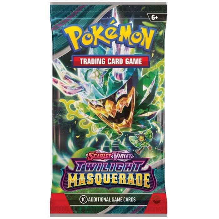  Cocoland Pokémon Twilight Masquerade Ogrepon Artwork Trading Card Booster Pack Front View