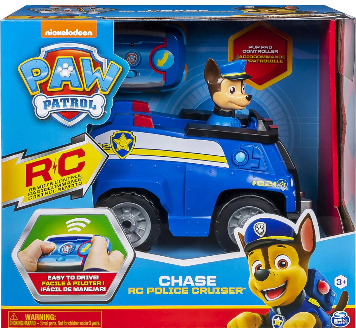 PAW Patrol, Chase Remote Control Police Cruiser with 2-Way Steering, for Kids Aged 3 and Up
