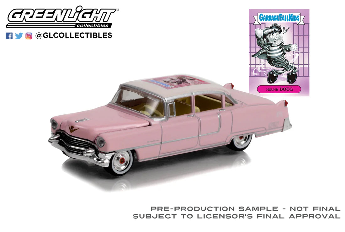 Greenlight Collectibles 1:64 Scale Garbage Pail Kids "Hound Doug" 1955 Cadillac Fleetwood Die-cast Car