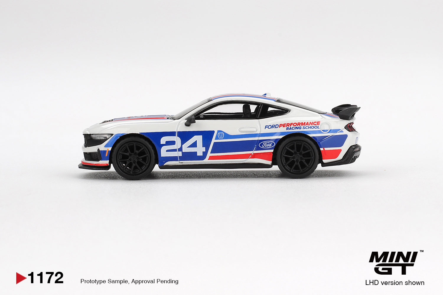 MINI GT Ford Mustang Dark Horse #24 Ford Performance Racing School
