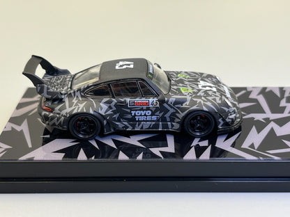Flame 1:64 Scale Black RWB 993 Hoonigan #43 Sports Diecast Metal Car