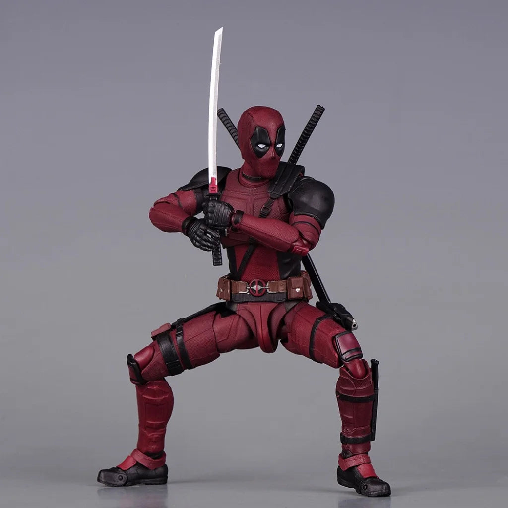 New Deadpool Action Figure Model Fully Body Movable Replacement Masks, Gloves, Weapons Exquisite Gift Box Set