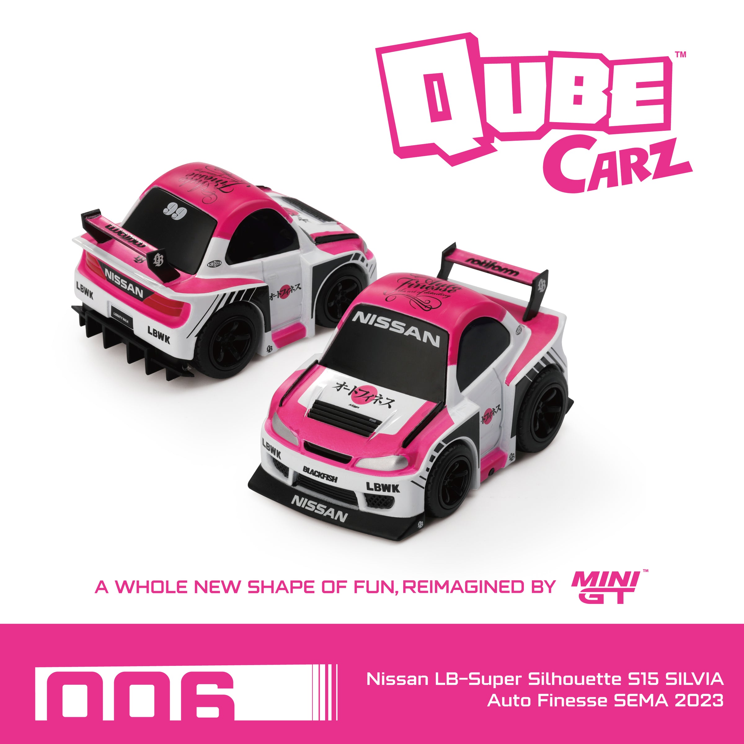 MINI GT Nissan LB-Super Silhouette S15 SILVIA Auto Finesse SEMA 2023