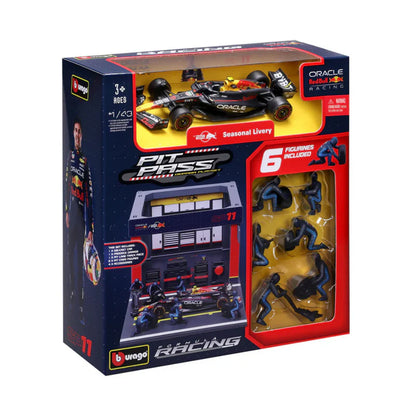 Bburago F1 Red Bull Racing RB20 2024 Pit Pass Diorama Sergio Perez 1/43 Scale