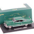 GFCC 1:43 Scale Diecast Model Green 1954 Cadillac Coupe De Ville With Acrylic Case
