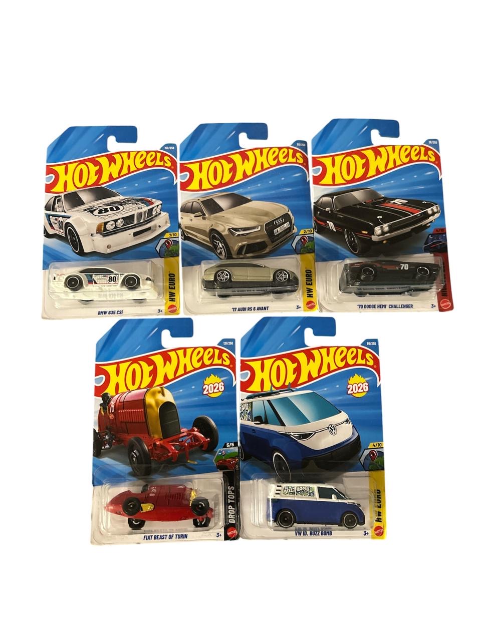 2026 G Case Hotwheels Mainline (Set of 5)