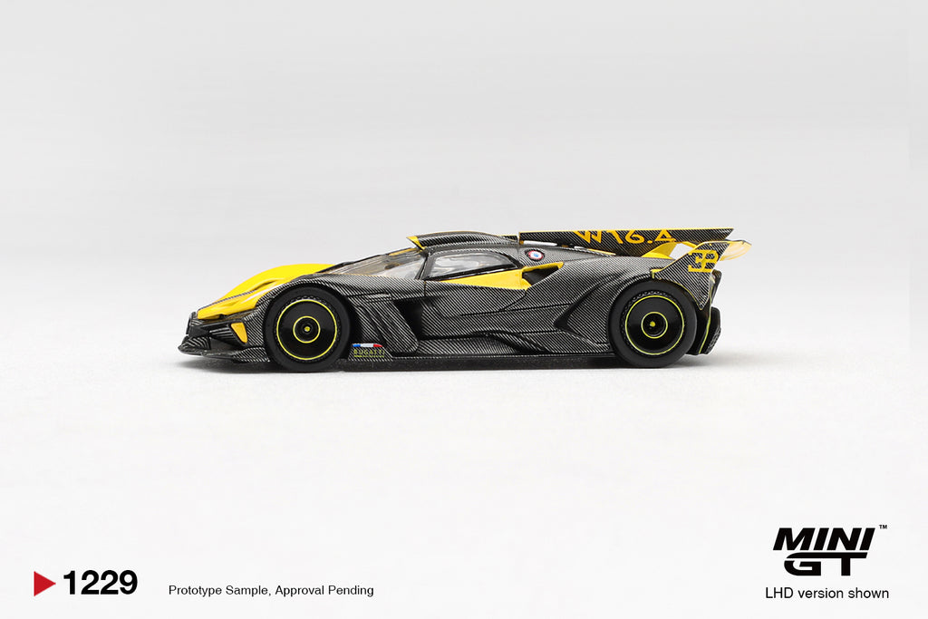 MINI GT Bugatti Bolide Yellow