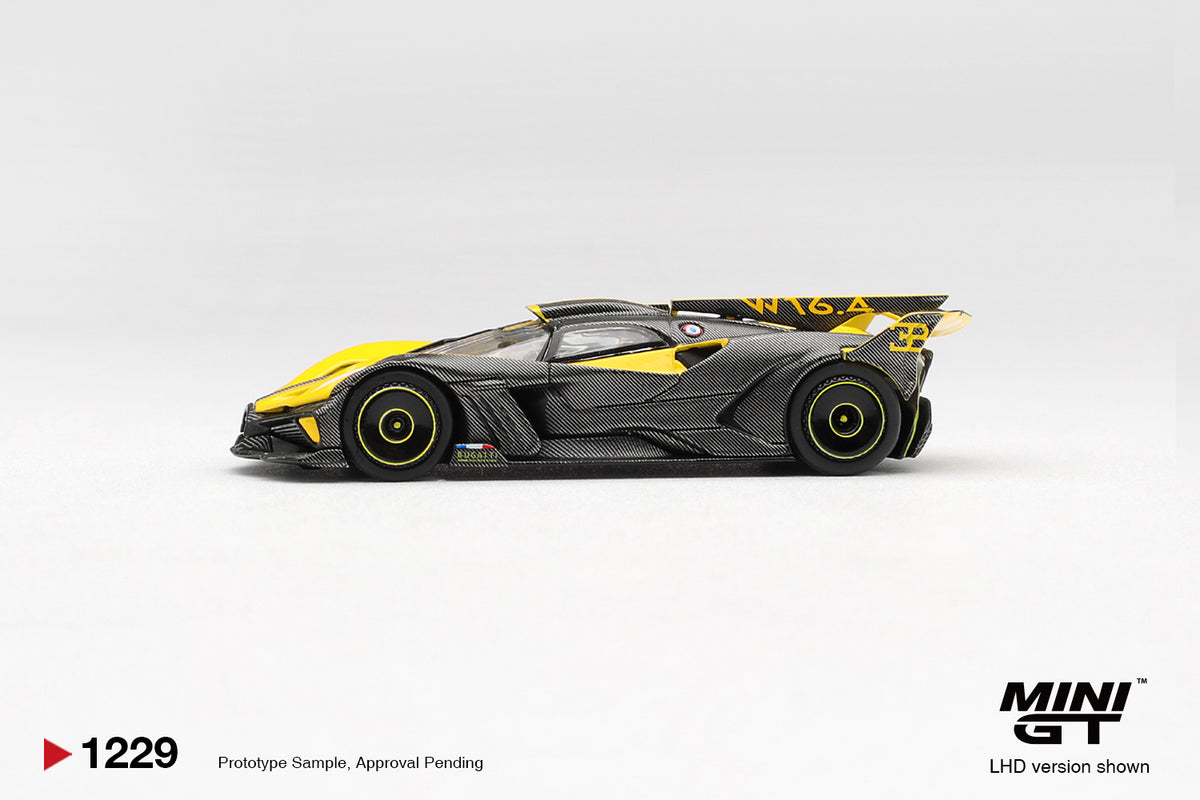 MINI GT Bugatti Bolide Yellow