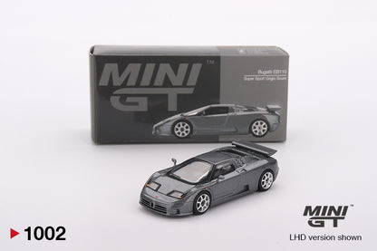 MINI GT Bugatti EB110 Super Sport Grigio Scuro