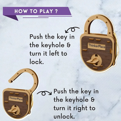 Thinker Place DIY Lock & Key Toy for Kids