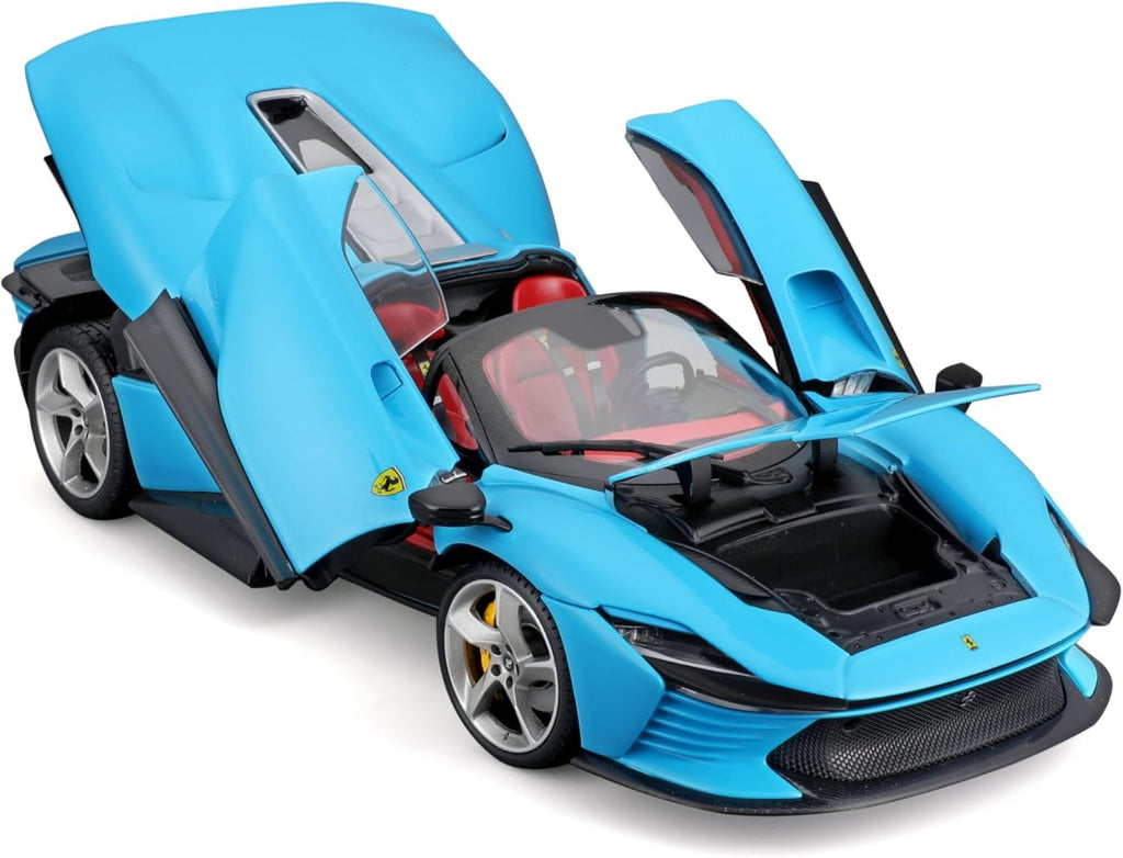 Bburago - 1/18 Signature Series Scale Model Compatible with Ferrari Daytona SP3 Closed Top 2022 (Blue)