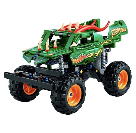 LEGO Technic Monster Jam Dragon 42149 Building Toy Set (217 Pcs),Multicolor