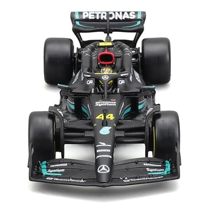 Bburago - 1/43 Scale Model Compatible with Mercedes-AMG Petronas F1 W14# 44 Compatible with Lewis Hamilton 2023 (Black)