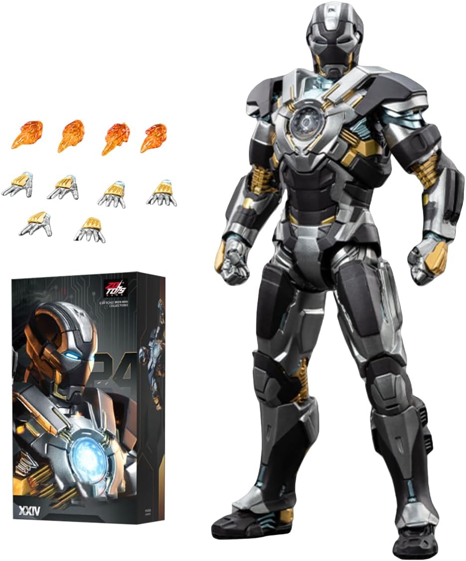 ZD Toys 1/10 Non-Luminous Version Iron Men MK16 Action Figures
