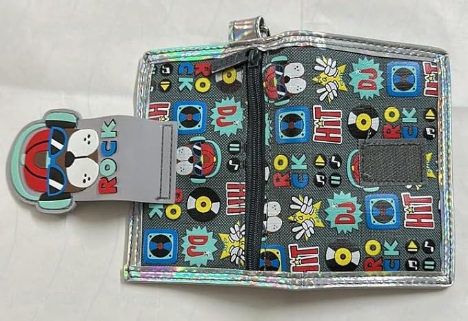 3D Dog Print Kids Wallet for Girls Boys | Trifold Canvas Wallet for Kids