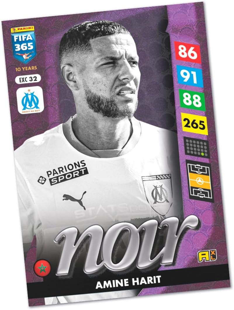 Cocoland toys Panini FIFA 365 2024-25 Noir Trading Card Front View