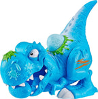 Dino Ice Age Ice Rex Playset Series 3 T-Rex Toy Set by ZURU with Accessories, Tyrannosaurus Rex Collectible Toy for Boys Kids Gift Set, Cyan