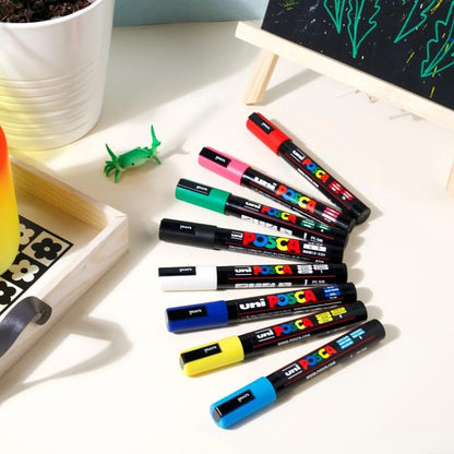 POSCA 5M 1.8-2.5mm Markers (8 Colors- 8 Pcs)