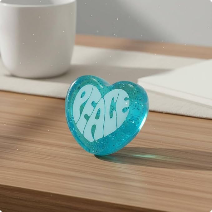 Soft Heart Stress Ball Portable Heart Press Toy Random One (Pack Of 1)