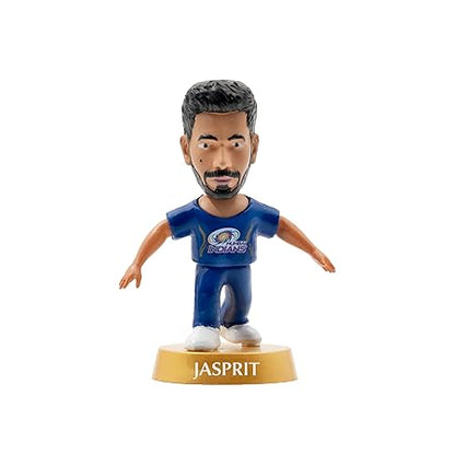 Cricket Icons Action Figure Jasprit Bumrah Mumbai Indians Collectible Miniature Figurine, IPL Edition with 360° Rotatable Head, MI Cricket Player for Fans & Kids, Gift & Collectors Pack of 1