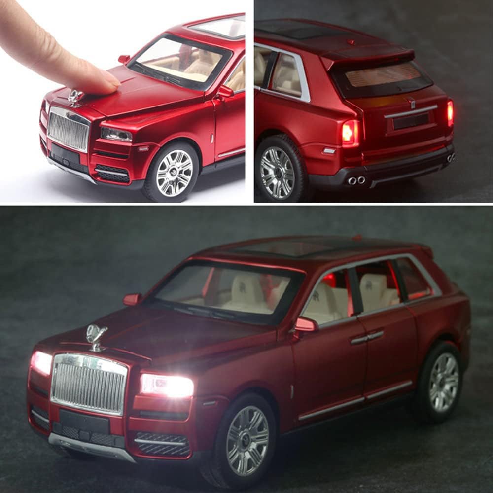 Cocoland Toys Che Zhi Rolls-Royce Cullinan Red 1:24 scale model side profile