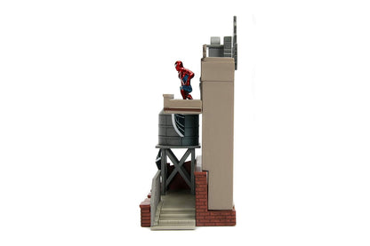 Marvel Spider Man City Scene-Daily Bugle Display with Figure, Multicolor