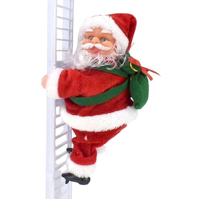 Electric Climbing Ladder Santa Claus for Xmas Ornament Christmas Decorations | 1 Electric Climbing Ladder Santa Claus