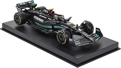 Bburago - 1/43 Scale Model Compatible with Mercedes-AMG Petronas F1 W14# 44 Compatible with Lewis Hamilton 2023 (Black)