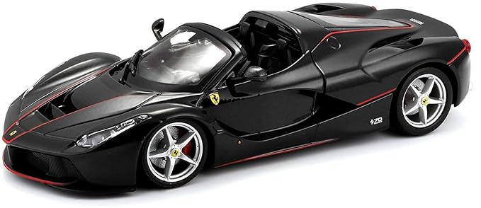 Bburago Ferrari LaFerrari Black 1:43 Diecast Model Front View Cocoland Toys