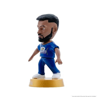 Cricket Icons Action Figure Hardik Pandya Mumbai Indians Collectible Miniature, IPL Edition with 360° Rotatable Head, MI Cricket Player for Fans & Kids, Gift & Collectors Pack of 1
