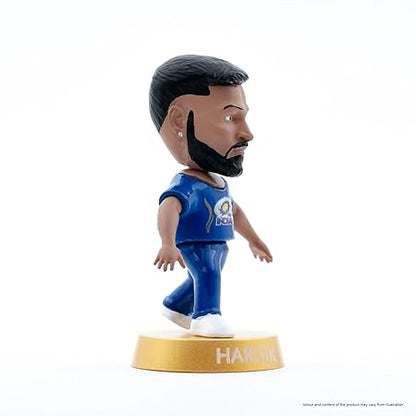Cricket Icons Action Figure Hardik Pandya Mumbai Indians Collectible Miniature, IPL Edition with 360° Rotatable Head, MI Cricket Player for Fans & Kids, Gift & Collectors Pack of 1
